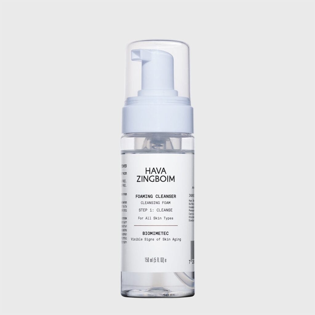 Foaming Cleanser של חוה זינגבוים – קצף ניקוי עדין לכל סוגי העור
