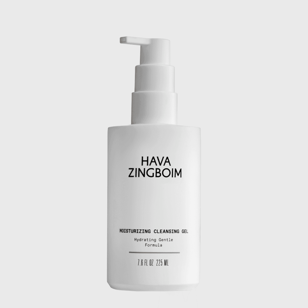 ג׳ל ניקוי לחותי של חוה זינגבוים (Hava Zingboim Moisturizing Cleansing Gel) לניקוי עדין, הענקת לחות ורענון עור הפנים, זמין ב־YSEE by Yulia Galimidi.